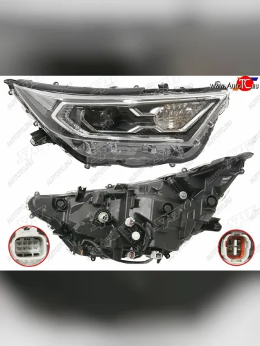 Фара правая (LED без блока) SAT Toyota RAV4  XA50 (2018-2025) 5 дв. дорестайлинг