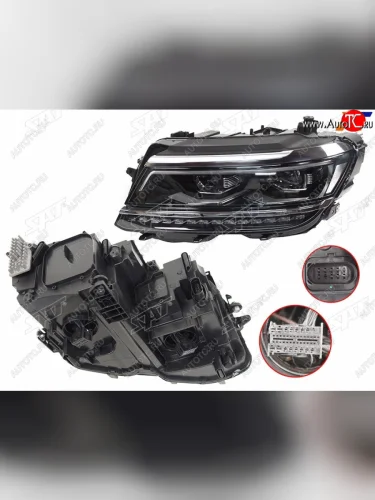 Фара левая (LED) SAT Volkswagen Tiguan  Mk2 (2016-2020) дорестайлинг