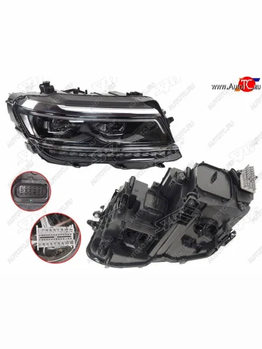 Фара правая (LED) SAT Volkswagen Tiguan  Mk2 (2016-2020) дорестайлинг