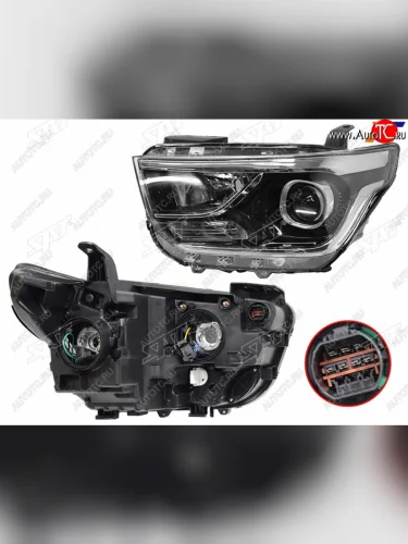 Фара левая (линза) SAT Hyundai Starex/Grand Starex/H1 TQ 2-ой рестайлинг (2017-2022)