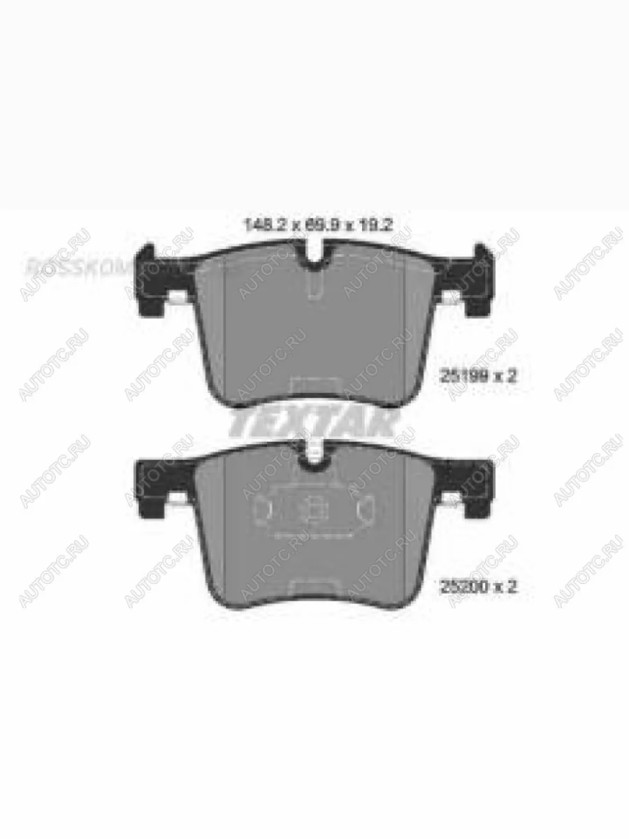 Колодки тормозные передние (4шт.) TEXTAR BMW 3 серия F30 седан дорестайлинг (2012-2015)  в Керчи Республика Крым