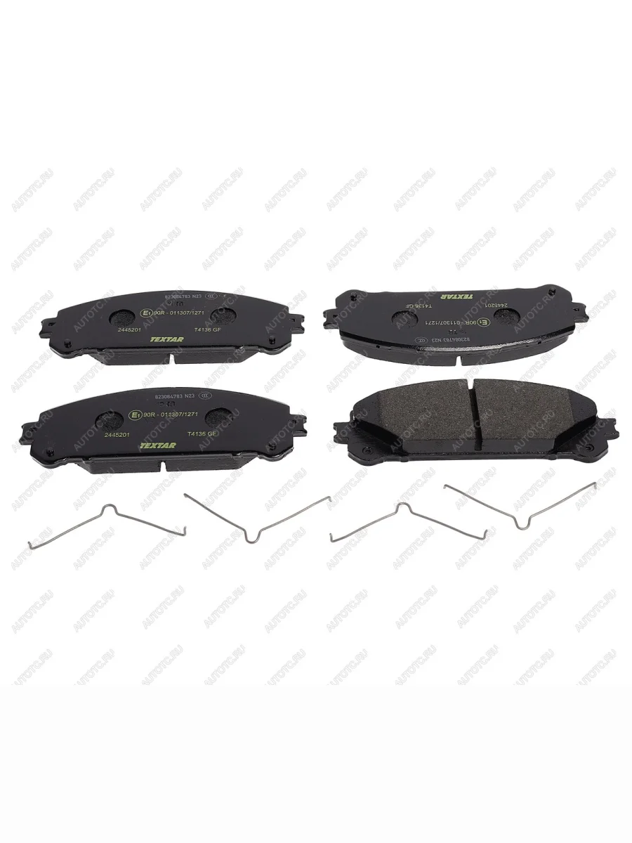 Колодки тормозные передние (4шт.) TEXTAR Toyota Highlander XU40 дорестайлинг (2007-2010)  в Самаре Самарской области