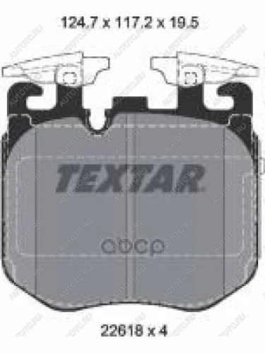 Колодки тормозные передние (4шт.) TEXTAR BMW X5 G05 (2018-2022)