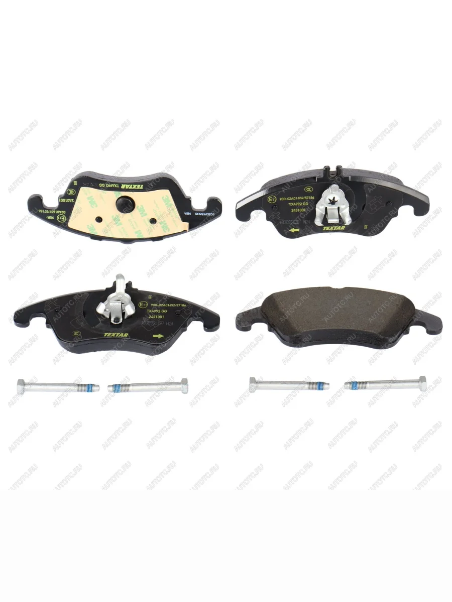 Колодки тормозные передние (4шт.) TEXTAR Mercedes-Benz C-Class W204 дорестайлинг седан (2007-2011)  в Воронеже Воронежской области