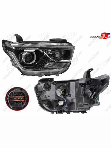 Фара правая (линзованная) SAT Hyundai Starex/Grand Starex/H1 TQ 2-ой рестайлинг (2017-2022)