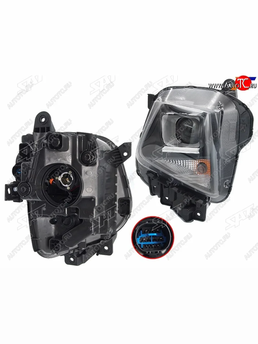 Фара левая (галоген, 8 контактов) SAT  Hyundai Tucson (2020-2022) NX4  в Керчи Республика Крым