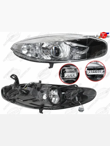 Фара правая (галоген, с электрокорректором) AYFAR Renault Fluence рестайлинг (2012-2016)