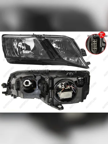 Фара правая (галоген, с электрокорректором) TYC Skoda Octavia  A7 (2016-2020) рестайлинг лифтбэк, рестайлинг универсал