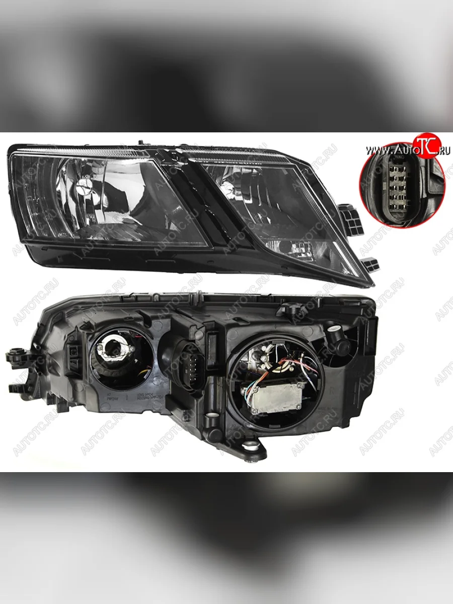 Фара правая (галоген, с электрокорректором) TYC  Skoda Octavia (2016-2020) A7  в Керчи Республика Крым