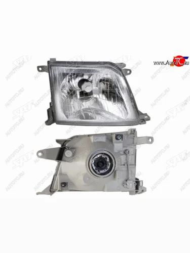 Фара правая (хрусталь) SAT Toyota Land Cruiser Prado  J90 (1999-2002) 3 дв. рестайлинг, 5 дв. рестайлинг