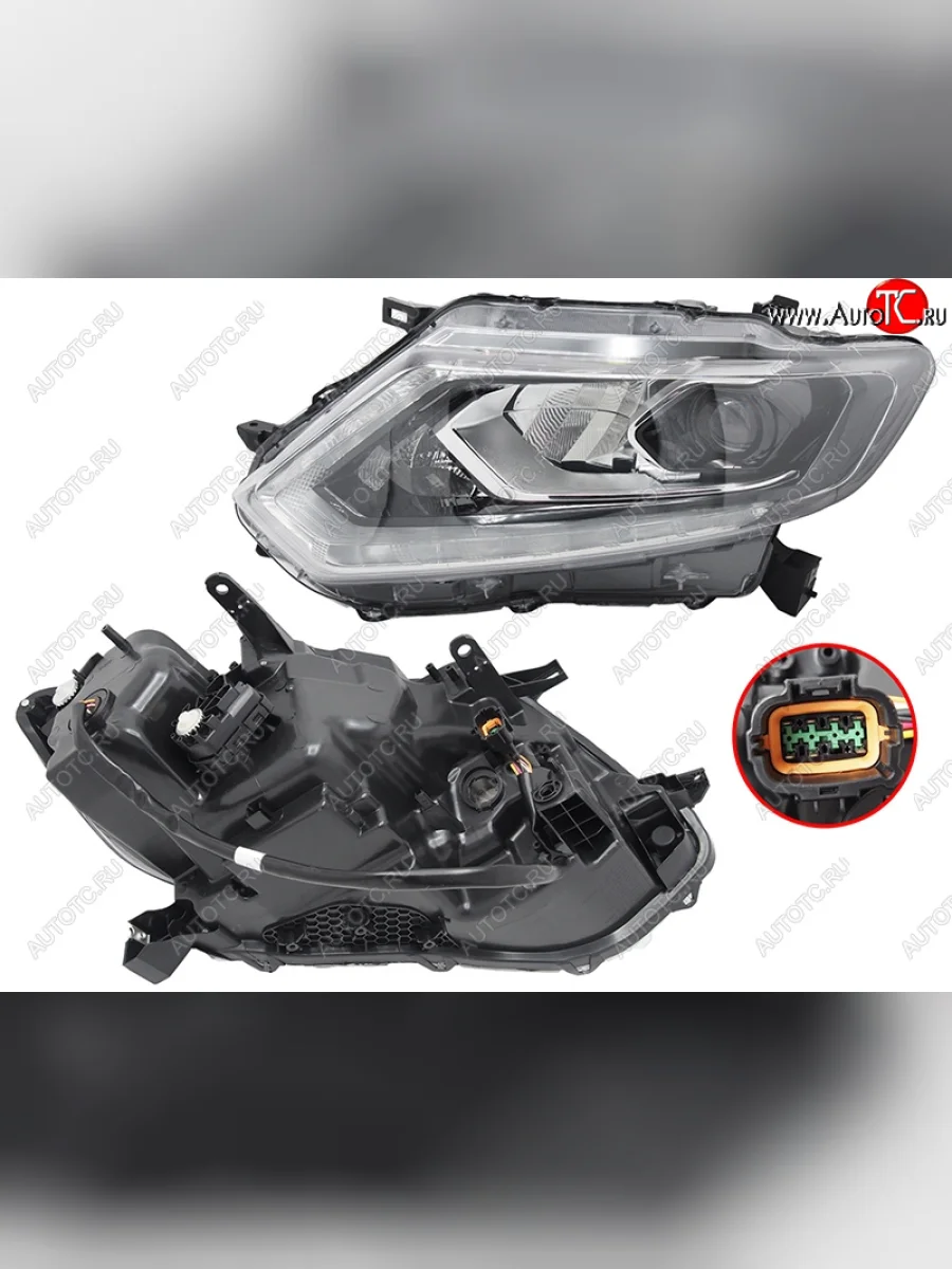 Фара левая (диодная, линза) SAT Nissan X-trail 3 T32 дорестайлинг (2013-2018)  в Самаре Самарской области