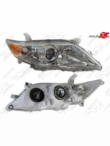 Фара правая (без корректора, темная, Евросвет) TYC Toyota Camry XV40 рестайлинг (2009-2011)