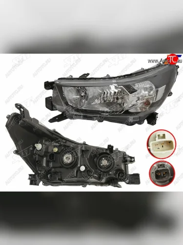 Фара левая (галоген) SAT Toyota Hilux  AN120 (2020-2025) 2-ой рестайлинг