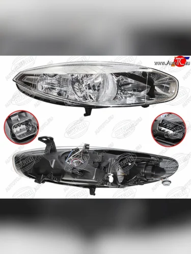 Фара правая (галоген, с электрокорректором) AYFAR Renault Fluence дорестайлинг (2010-2012)