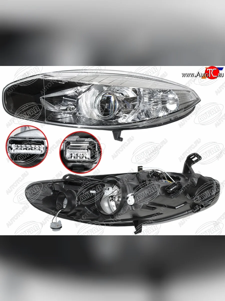 Фара левая (галоген, с электрокорректором) AYFAR Renault Fluence дорестайлинг (2010-2012)  в Перми Пермском крае