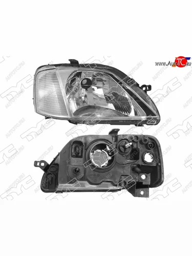 Фара правая (под корректор, хрусталь) TYC Renault Logan 1 дорестайлинг (2004-2010)