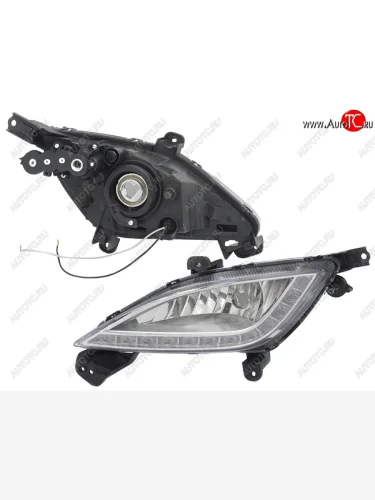 Левая противотуманная фара SAT Hyundai I30 2 GD дорестайлинг, хэтчбэк 5 дв. (2011-2015)