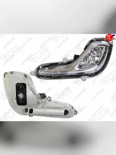 Левая противотуманная фара TYC Hyundai Solaris RBr седан дорестайлинг (2010-2014)