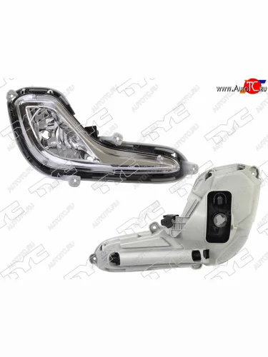 Правая противотуманная фара TYC Hyundai Solaris RBr седан дорестайлинг (2010-2014)