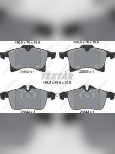 Колодки тормозные передние (4шт.) TEXTAR Opel Astra G седан (1998-2005)