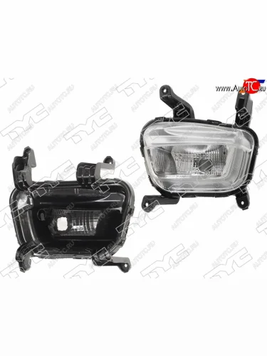 Левая противотуманная фара TYC KIA Rio 3 QB хэтчбек 5 дв. рестайлинг (2015-2017)