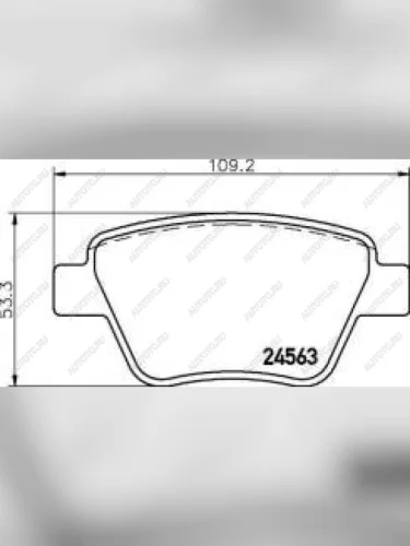 Колодки тормозные задние (4шт.) TEXTAR Volkswagen Caddy 2K рестайлинг (2010-2015)