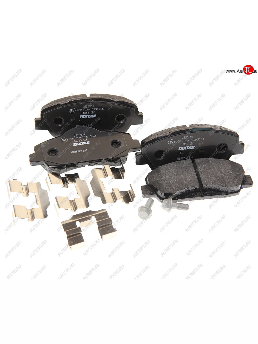 Колодки тормозные передние (4шт.) TEXTAR Peugeot 308 T9 хэтчбек 5 дв. дорестайлинг (2013-2018)  в Перми Пермском крае