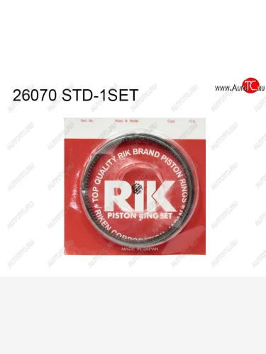 Кольца поршневые (к-т на 1 поршень) STD G10A G13A G13B RIKEN Suzuki SX4 GYC21S дорестайлинг седан (2006-2012)