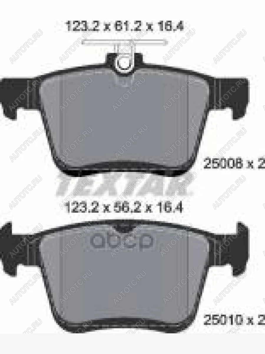 Колодки тормозные задние (4шт.) TEXTAR Audi A3 8V1 хэтчбэк 3 дв. дорестайлинг (2012-2016)  в Керчи Республика Крым