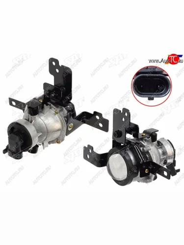 Левая противотуманная фара (линза) SAT KIA Rio  4 FB (2020-2022) рестайлинг седан