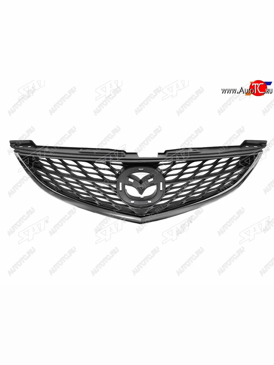 Решетка радиатора SAT Mazda 6 GH дорестайлинг лифтбэк (2007-2010) (молдинг хром)  в Керчи Республика Крым