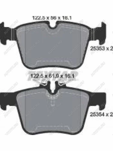 Колодки тормозные задние (4шт.) TEXTAR Mercedes-Benz C-Class W205 дорестайлинг седан (2015-2018)