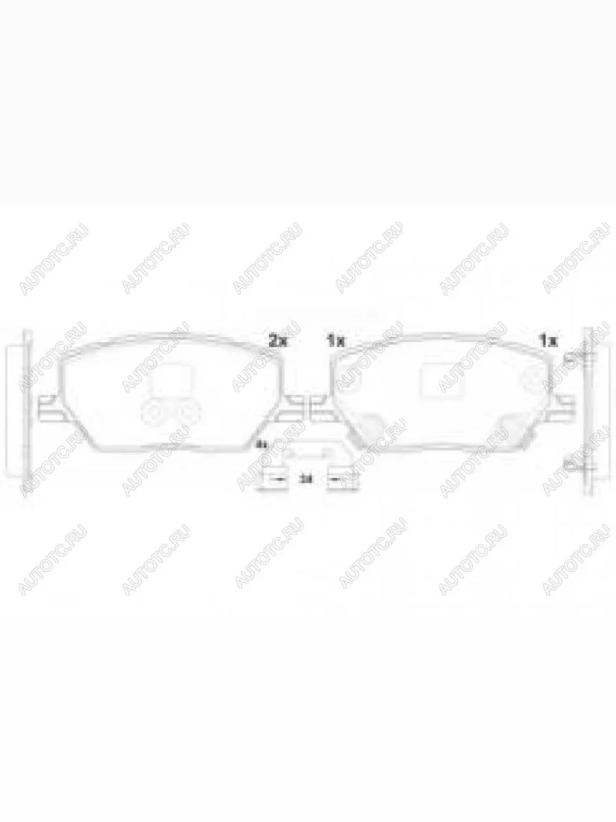 Колодки тормозные передние (4шт.) NIBK Jeep Renegade 1 BU дорестайлинг (2014-2020)  в Керчи Республика Крым