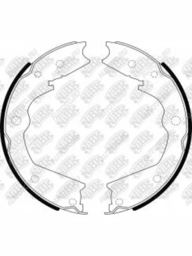 Колодки тормозные задние барабанные (4шт.) NIBK Honda CR-V RM1,RM3,RM4 дорестайлинг (2012-2015)