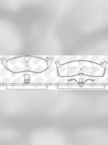 Колодки тормозные передние (4шт.) NIBK Dodge Caravan минивэн (1996-2000)