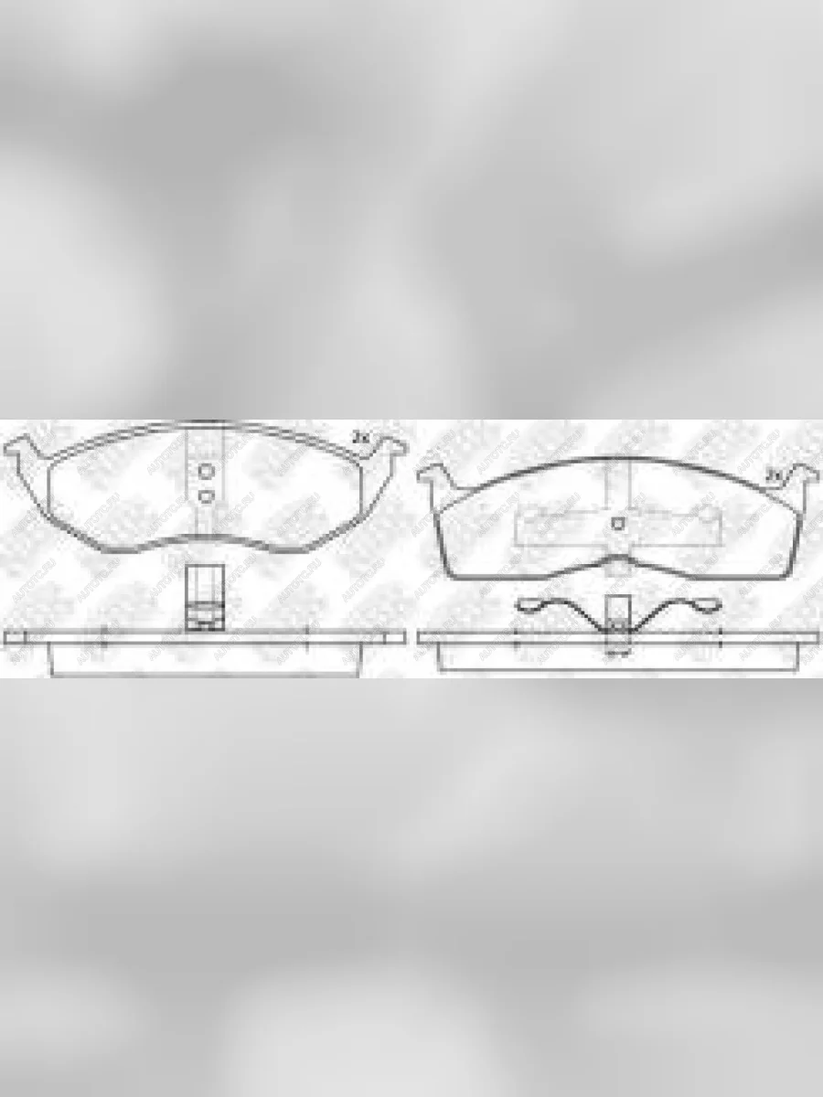 Колодки тормозные передние (4шт.) NIBK Dodge Caravan минивэн (2000-2007)  в Керчи Республика Крым
