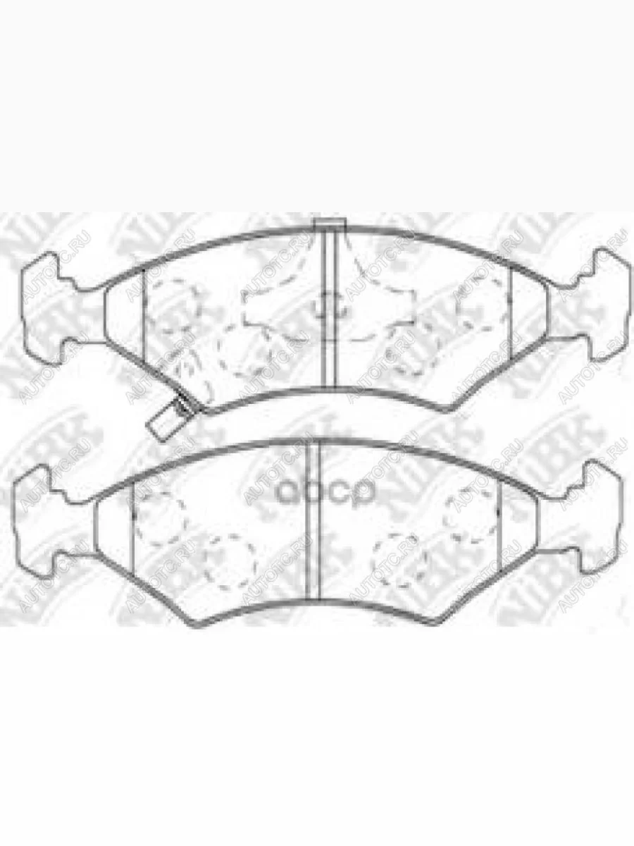 Колодки тормозные передние (4шт.) NIBK KIA Shuma FB седан дорестайлинг (1997-2001)  в Перми Пермском крае