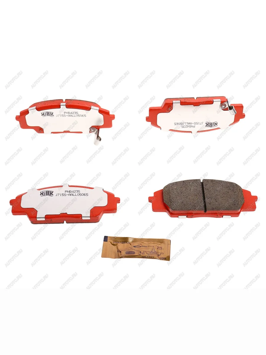 Колодки тормозные передние (4шт.) NIBK Honda Civic EP хэтчбэк 3 дв. дорестайлинг (2000-2003)  в Керчи Республика Крым
