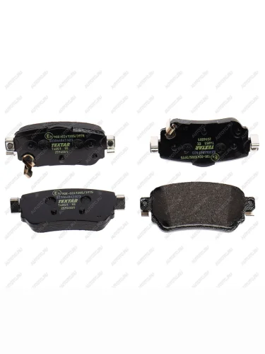 Колодки тормозные задние (4шт.) TEXTAR Nissan Qashqai 2 J11 дорестайлинг (2013-2019)
