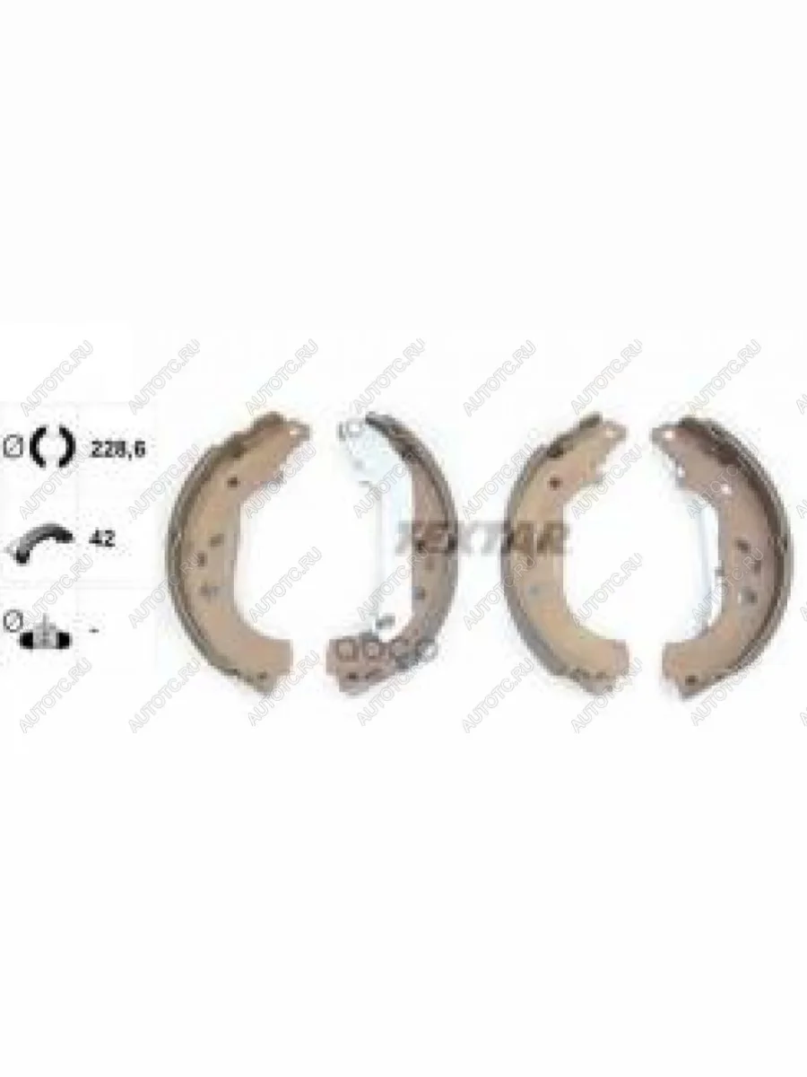 Колодки тормозные задние барабанные (4шт.) TEXTAR Ford Focus 2 хэтчбэк 3 дв. дорестайлинг (2004-2007)  в Перми Пермском крае