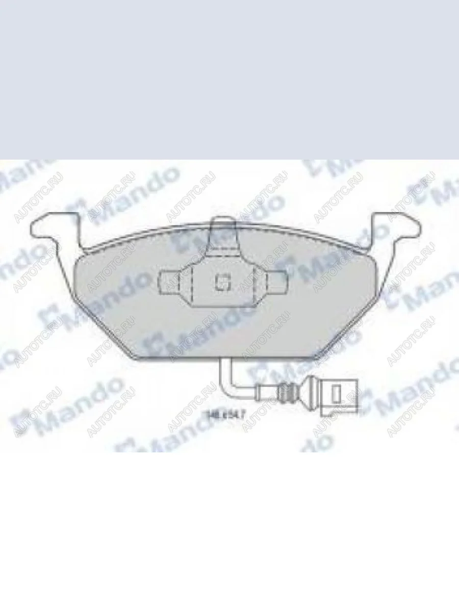 Колодки тормозные передние (4шт.) MANDO Skoda Octavia A5 дорестайлинг универсал (2004-2008)  в Перми Пермском крае