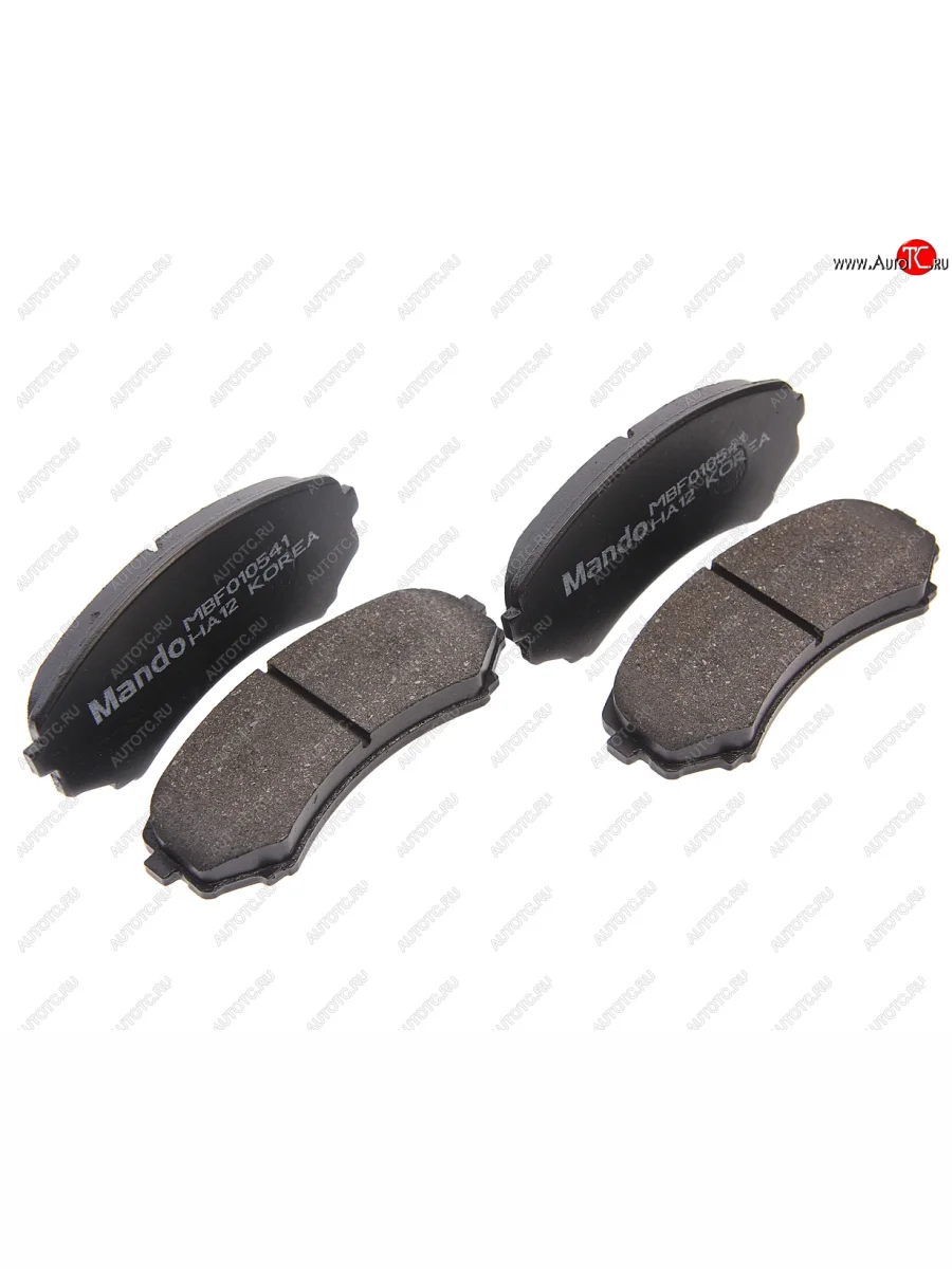 Колодки тормозные передние (4шт.) MANDO Mitsubishi Pajero 4 V80 дорестайлинг (2006-2011)  в Керчи Республика Крым