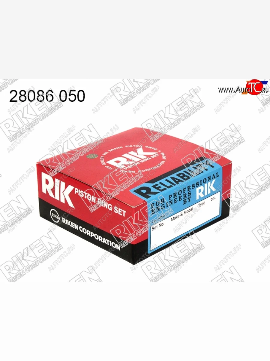 Кольца поршневые (комплект) 0,50 2AZ-FE RIKEN Toyota Camry XV40 дорестайлинг (2006-2008)  в Керчи Республика Крым