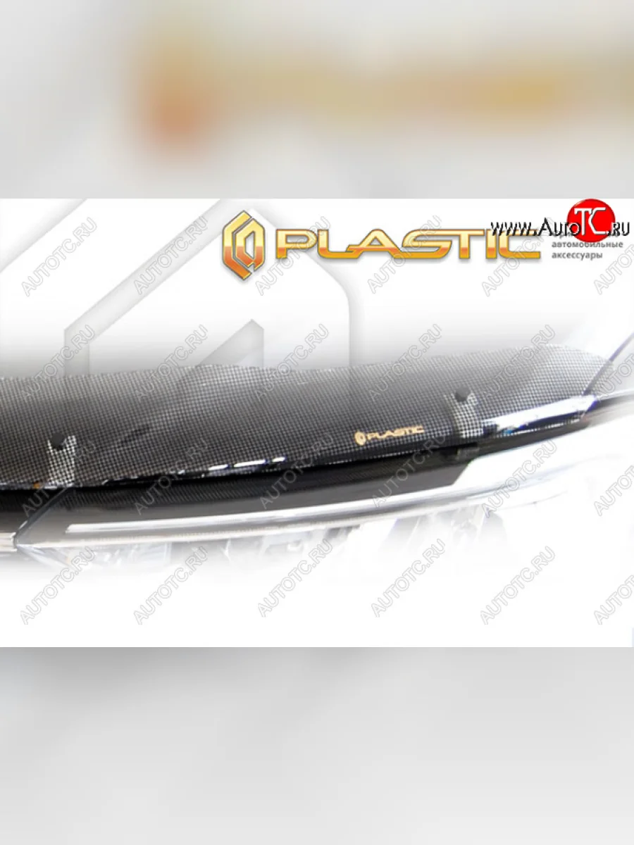 Дефлектор капота CA-Plastic Toyota Roomy M900A,M910A рестайлинг (2020-2025) (шелкография черная)  в Самаре Самарской области