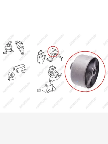 Опора двигателя задняя SAT Toyota Opa (2000-2005)