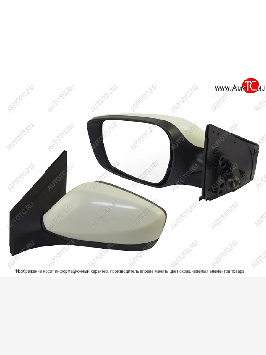 Боковое левое зеркало (механическое) SAT Hyundai Solaris RBr седан рестайлинг (2014-2017) (неокрашенное)  в Самаре Самарской области