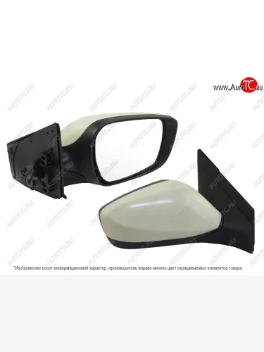 Боковое правое зеркало (механическое) SAT Hyundai Solaris RBr седан дорестайлинг (2010-2014)