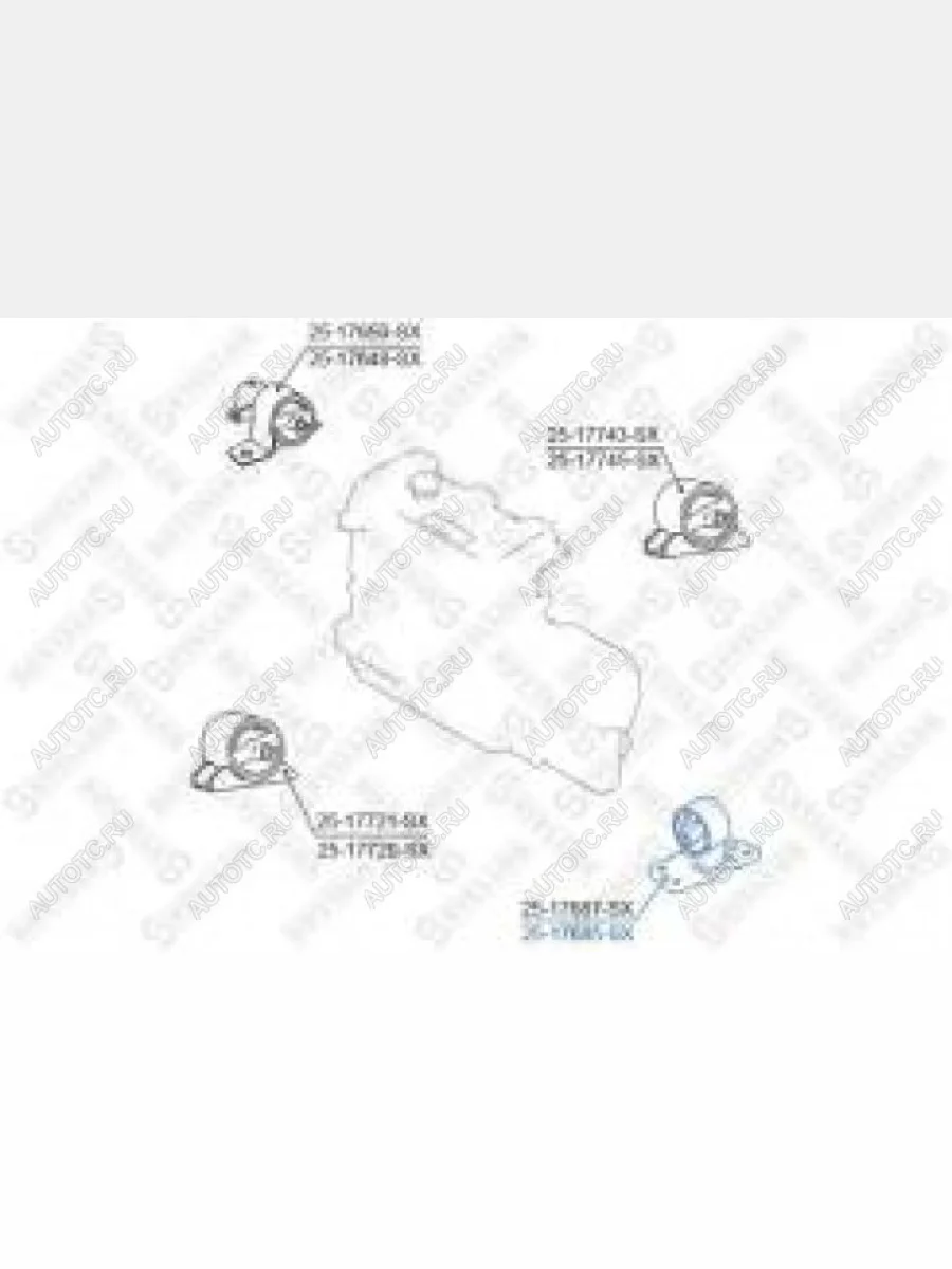 Опора двигателя левая STELLOX Nissan Almera 2 N16 седан рестайлинг (2002-2006)  в Керчи Республика Крым