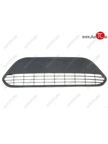 Центральная решетка переднего бампера (пр-во Китай) BODYPARTS (без хром молдинга) Ford Focus 2 хэтчбэк 3 дв. рестайлинг (2007-2011)