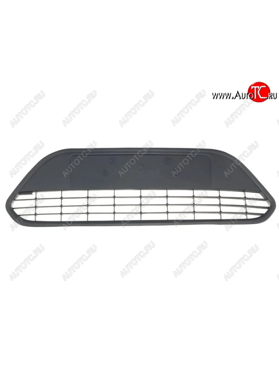 Центральная решетка переднего бампера (пр-во Китай) BODYPARTS Ford Focus 2 хэтчбэк 3 дв. рестайлинг (2007-2011) (без хром молдинга)  в Перми Пермском крае